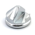 thumbnail image 1 of GBS Shaving Razor Stand. Single Razor Cone Style Holder. Heavy Duty Chrome Base Protective Bottom. Fits Most Name Brand Razors. Manual, 5 and 3 Blade. Polished Steel Matches Any Grooming Supplies, 1 of 3