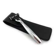 GBS Triple Blade Razor with Stainless Steel Handle Accepts Mach 3 and Gillette3 blades and Travel Case Included