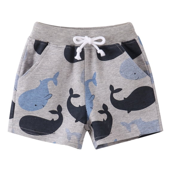 GBSYEWXS Beach Shorts For Kid Boys Toddler Girls Boys Kids Sport Cartoon Prints Shorts Fashion Beach Cargo Pants Casual Trousers For Kid ,Grey ,Size 2-3 Years