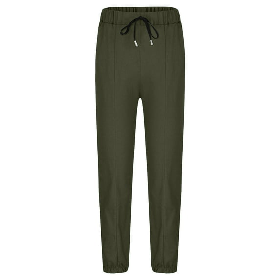 GBSYEWXS Boys Jeans Trendy Drawstring Waist Relaxed Taper Army Green Denim Pants Size 4-5 Years