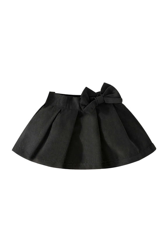 Casual Girls' Skirts Summer Butterfly Pleated Skirt Solid Color Versatile Sun Skirts Party Dresses Size 9-12 Months