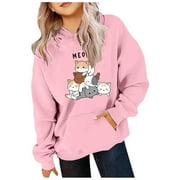 トップス abyts CAT SWEAT PINK CAT SWEAT TOPS – ABYTS
