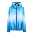 thumbnail image 1 of GBSYEWXS Jacket For Child Boys Long Sleeve Gradient Windbreaker Outdoor Daily Wear Hooded Coat Blue Size 4--5 Years, 1 of 3