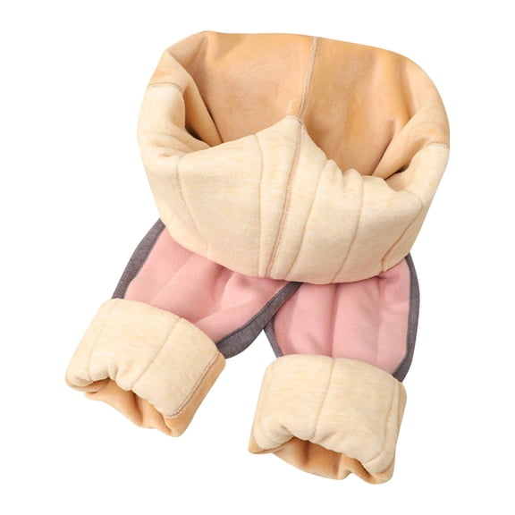 GBSYEWXS Leggings For Girls Kids Color Block Ankle Slim-Leg Fleece Outdoor Pink Pants Size 11-12 Years