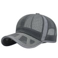 thumbnail image 1 of GBSYEWXS Men Baseball Cap Mesh Solid Color Dark Gray Hat All-Season, 1 of 7