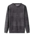 thumbnail image 1 of GBSYEWXS Men Pullover Sweaters Long Sleeve Pullover Solid Color Soft Grey Crew Neck Sweater, 1 of 2