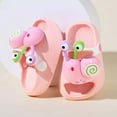 thumbnail image 1 of GBSYEWXS Slippers Clogs For Boys Girls Size 6-12 Months Eva Relaxed 3D Cartoon Print Closed Toe Leisure Pink Children Toddler Water Shoes, 1 of 3