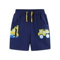 thumbnail image 1 of GBSYEWXS Toddler Child Girls Half Pant Car Print Drawstring Waist 2025 Daily Wear Shorts Blue Size 2-3 Years, 1 of 5