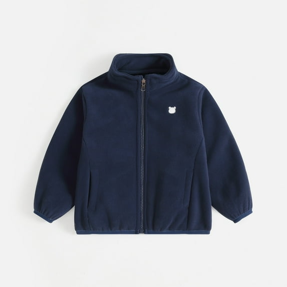 GBSYEWXS Toddler Kids Boys Coat Chemise Stand Neck Fashion Navy Jacket Size 18--24 Months