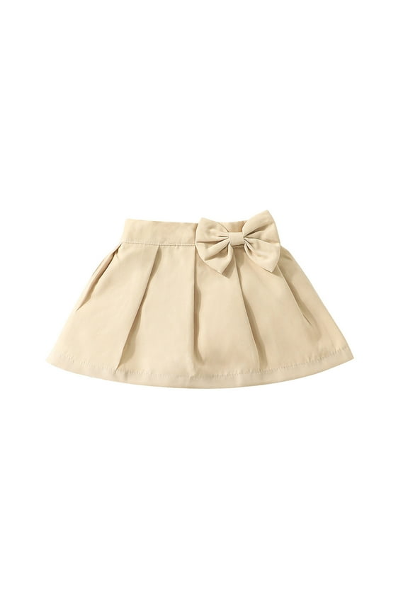 Toddler Kids Girls Skirts Summer Butterfly Pleated Skirt Solid Color Versatile Sun Skirts Fashion Daily Wear Size 2-3 Years