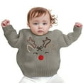 GBSYEWXS Toddler Kids Sweater Crew Neck Long Sleeve Reindeer Print ...