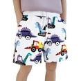 thumbnail image 1 of GBSYEWXS Toddler Girls Shorts Drawstring Waist Breathable Walkshorts Dinosaur Print Cute White Half Pant Size 3-4 Years, 1 of 8
