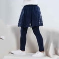 thumbnail image 1 of GBSYEWXS Toddler Teen Girls Trousers Culotte Elastic Waist Solid Color Trendy Daily Wear Navy Pants Size 18 Months--24 Months, 1 of 5