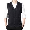 thumbnail image 1 of GBSYEWXS Vest Sweater For Men V-Neck Sleeveless Casual Comfortable Solid Color Black Sweaters, 1 of 3