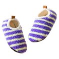 thumbnail image 1 of GBSYEWXS Winter Slippers For Kids Size 3-4 Years Purple Polyester Closed Toe Flatform Leopard Print Fleece Daily Wear Trendy Slipper, 1 of 3