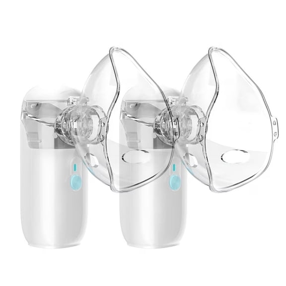 GBXGBX Portable Handheld Micro-Mesh Atomizer for Adults and Children - Ultrasonic Humidifier - WHITE-CHARGING A PAIR