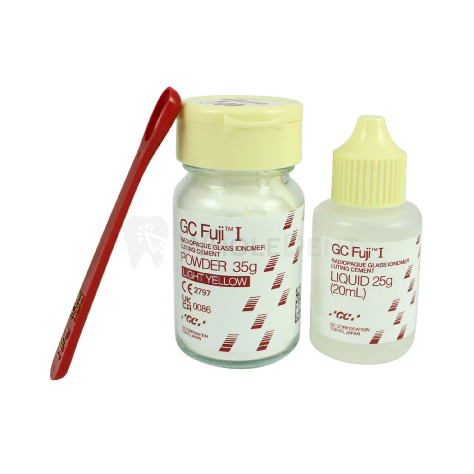 GC Dental Fuji I Glass Ionomer Luting Cement Set, Purpose Secure