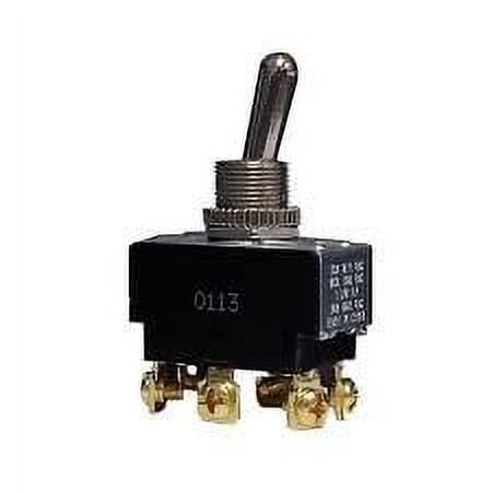 GC Electronics 35-150 Heavy Duty Toggle Switch, DPDT (On)-Off-(On), Screw Terminal - 35-150