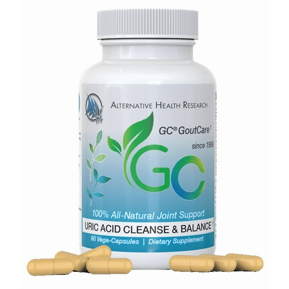 GC GoutCare: Uric Acid Control | Uric Acid Prevention | Joint Health Supplement | Joint Relief | with Turmeric, Celery Seed Extract, Milk Thistle and More | 90 Capsules per Bottle | Non-GMO
