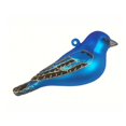 thumbnail image 1 of GC Home & Garden 4.5" Indigo Bunting Bird Hand Blown Glass Hanging Figurine Ornament, 1 of 1