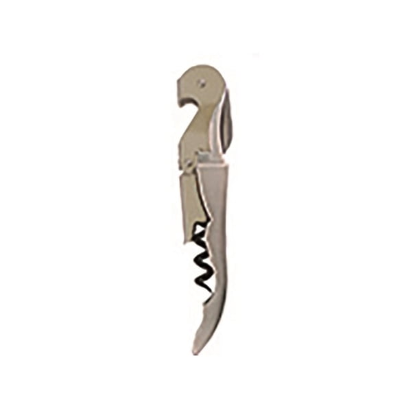 7.25" Silver Color Waiter Style Stainless Steel Pocket Corkscrew