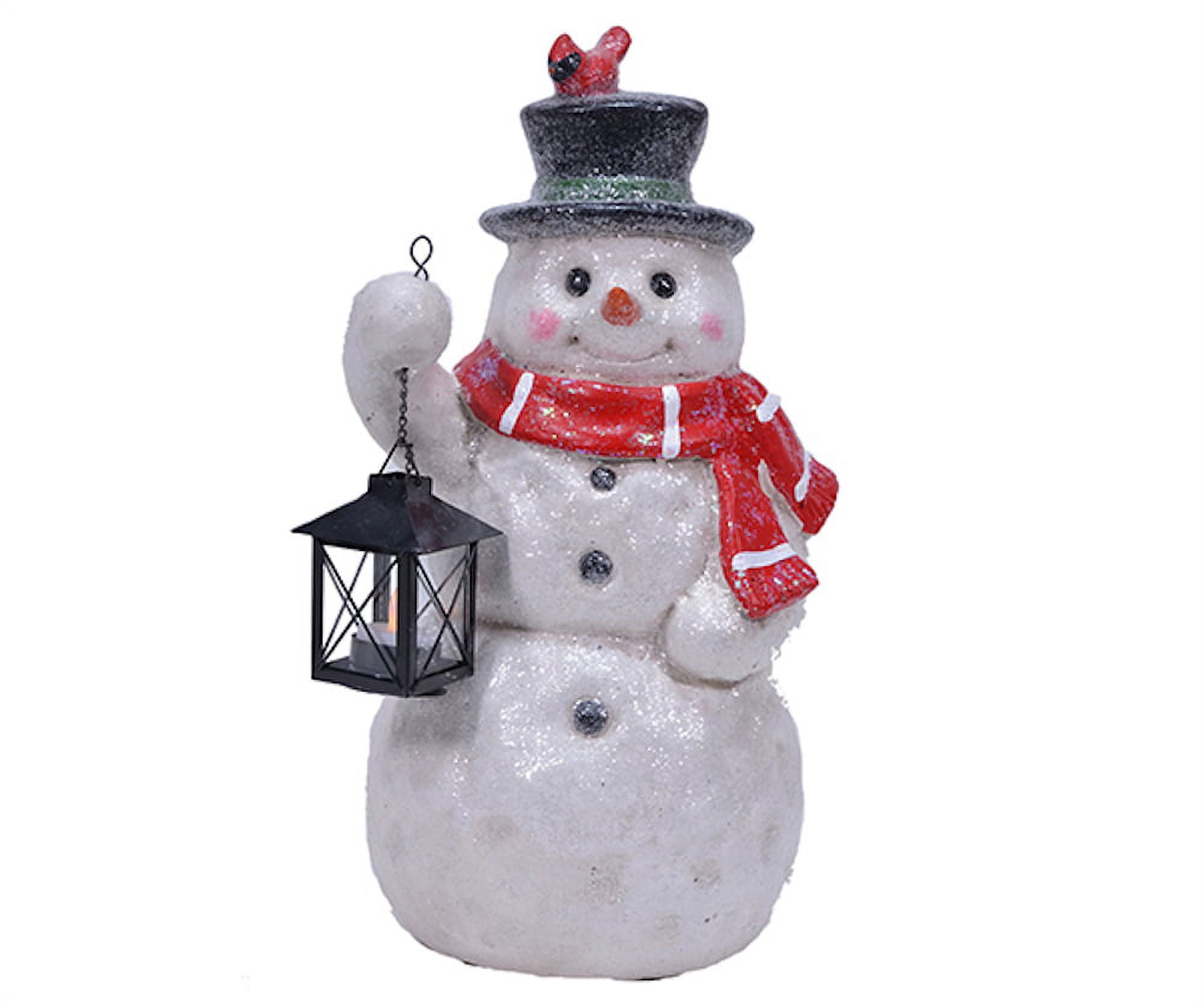 GC - Mark Feldstein - Sparkles Snowman Door Greeter w/ LED Lantern