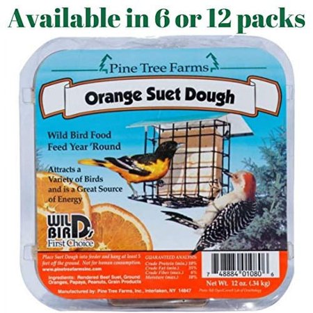 GC - Pine Tree Farms - 13.5oz Suet Cake - Orange Suet Dough Cake