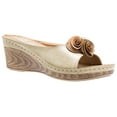 thumbnail image 1 of GC SHOES Womens Sydney Wedge Sandals 6 Natural, 1 of 6