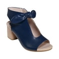 GC Shoes GC Shoes Womens Kimora Heeled Navy 10M