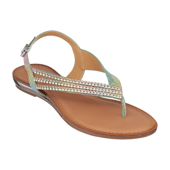 GC Shoes Women's Mabel Flat Sandals Multi NIB Size 10