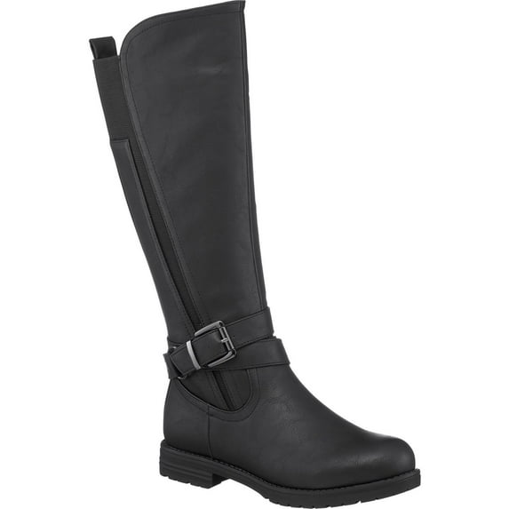 GC Shoes Womens Aston Faux Leather Tall Knee-High Boots
