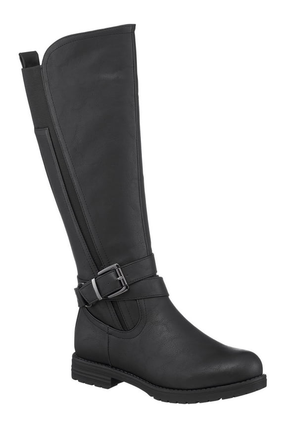 Womens Aston Faux Leather Tall Knee-High Boots