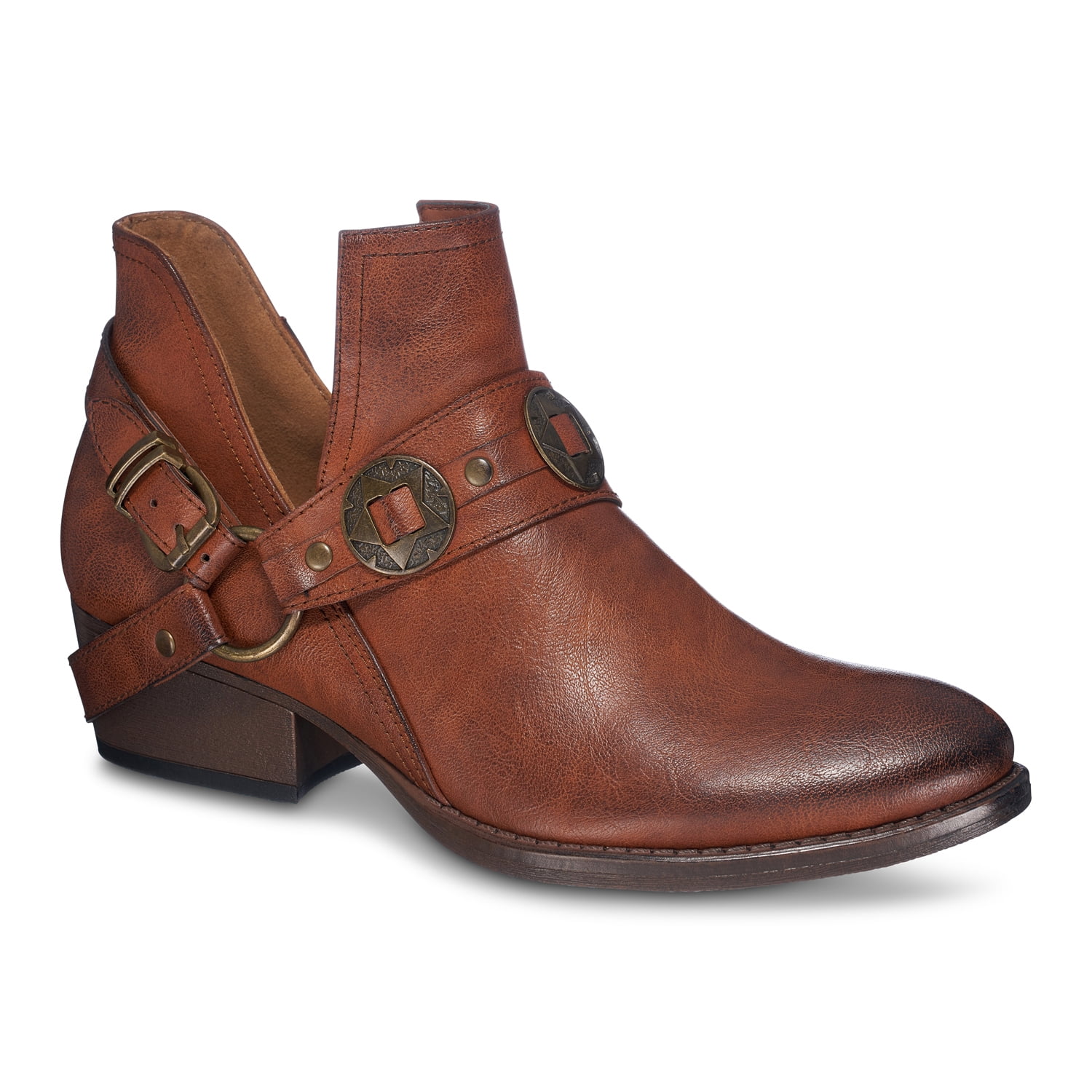 Buckle wrap ankle boots hotsell