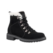 GC Shoes Womens Tinsley Microsuede Ankle Combat & Lace-up Boots