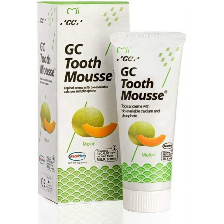 GC Tooth Mousse, Melon Flavor, 1 Pack (40g)