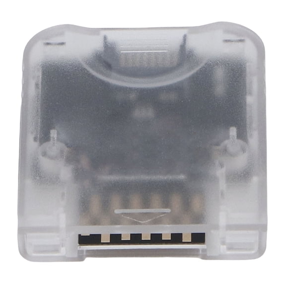GC2SD Gen2 Micro SD Card Reader Adapter for NGC GameCube & Original Wii Console - Transparent ABS, Supports Swiss & Fast Loading
