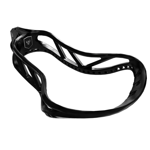 GCA Lacrosse Men's Super Scoop Pro Unstrung Head w/ Ball Stopper Advanced Ball Control Speed Shot NFHS approved College Youth - BLACK