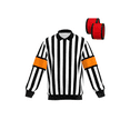 GCA Pro Ice Hockey Long Sleeve Referee Jersey Free Removable Orange