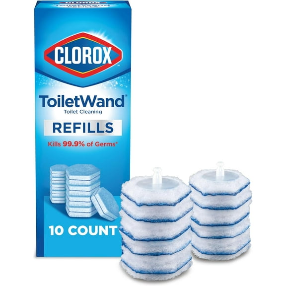 Original Clorox ToiletWand Disinfecting Refills, 10 Count (Package May Vary)