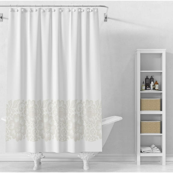 GCASLK-Shower Curtain Liner, 4G PEVA Shower Liner, Plastic Waterproof Shower Curtains, 72x72 inch with Grommet Holes 3 Magnetic Weights