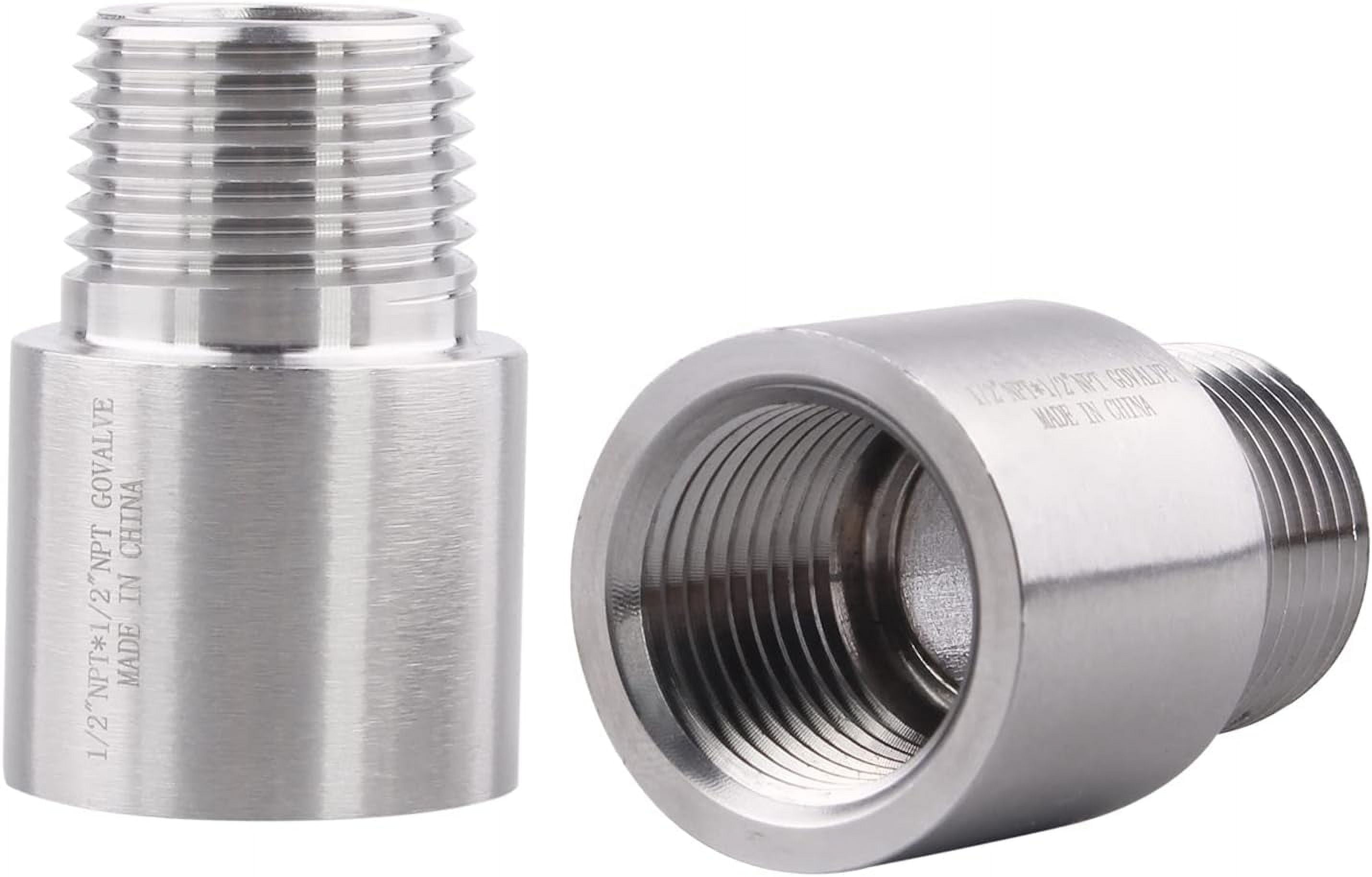 Stainless Steel 304 Forged Bushing - 3/4" NPT Male X 1/2" NPT Female Hex Head Pipe Fitting, 2000 PSI, 1 Piece