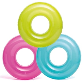 GCCP 30in Multi Pack of 3 Transparent Pool Tubes Vinyl 88lb Capacity For Ages 8+