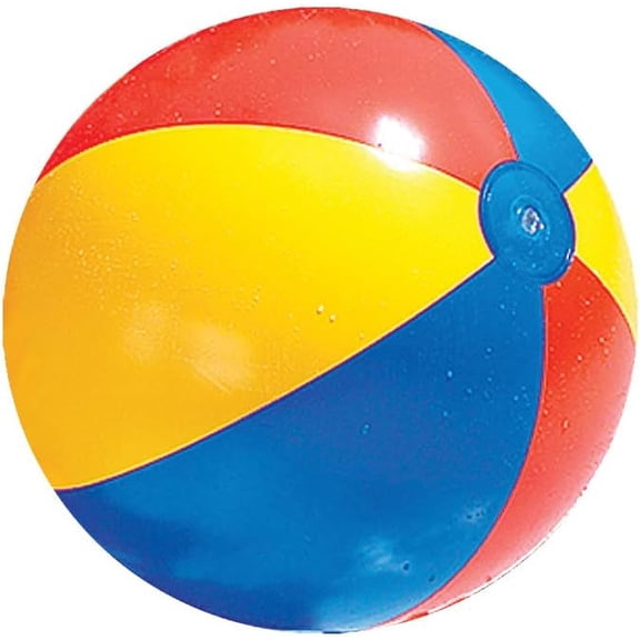 GCCP 32in Classic Beachball Large Inflatable Beach Ball UV Resistant Vinyl For Pool Party BBQ Backyard Fun Beach