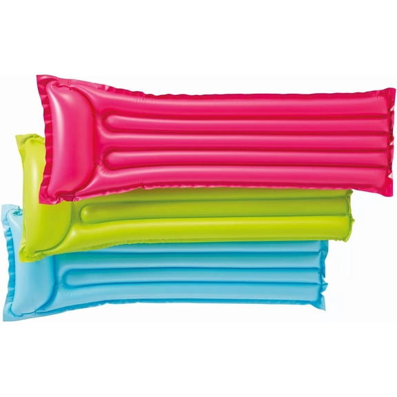GCCP 72x27in Assorted Pack of 2 Vinyl Pool Floats Relax A Mat Raft For Pool Lake Swim 15lb Capacity