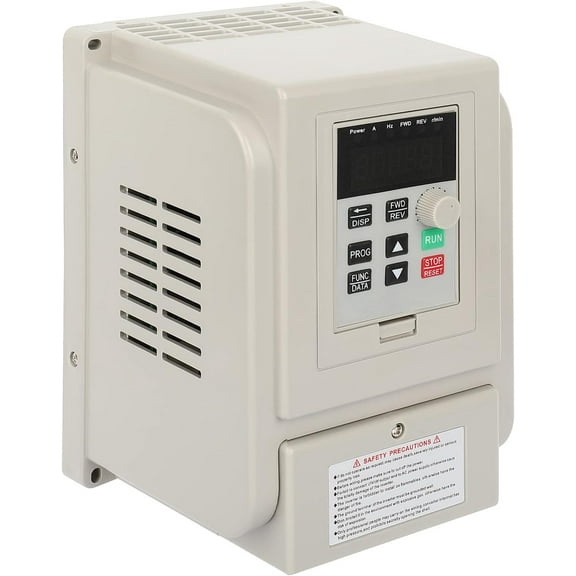 GCCSJ 2.2kw 3HP VFD Inverter AC 220V 12A Variable Frequency Drive Single Phase to 3 Phase Converter for Spindle Motor Speed Control(1 Phase Input and 3 Phase Output)
