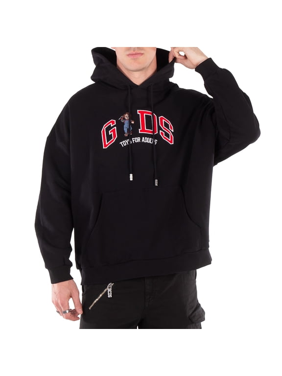 Chucky Lounge Logo Cotton Hoodie, Size Medium