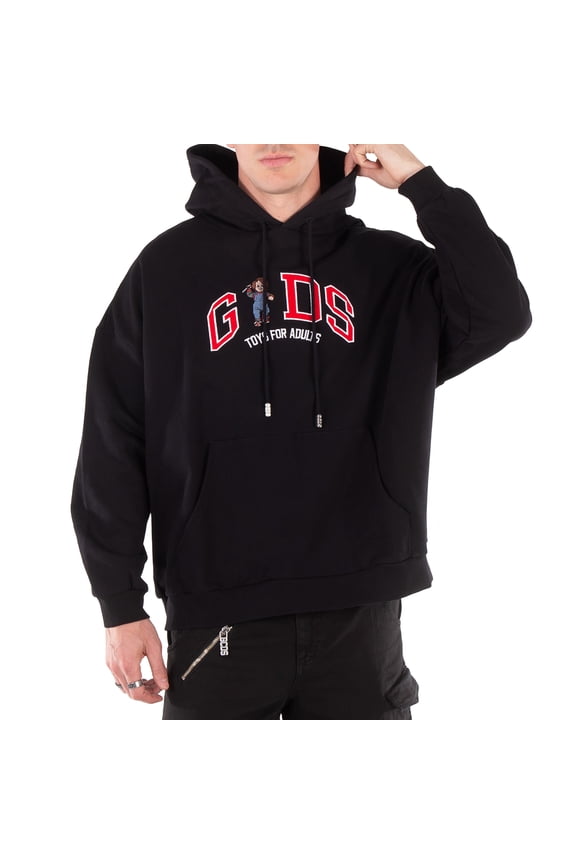 Chucky Lounge Logo Cotton Hoodie, Size Medium