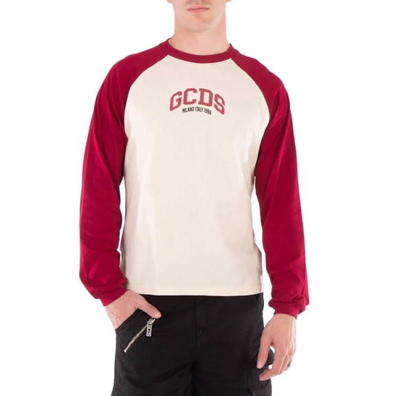 GCDS Logo Printed Crewneck T-Shirt, Size Small