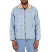 GCDS Monogram Denim Harrington Jacket, Size Small