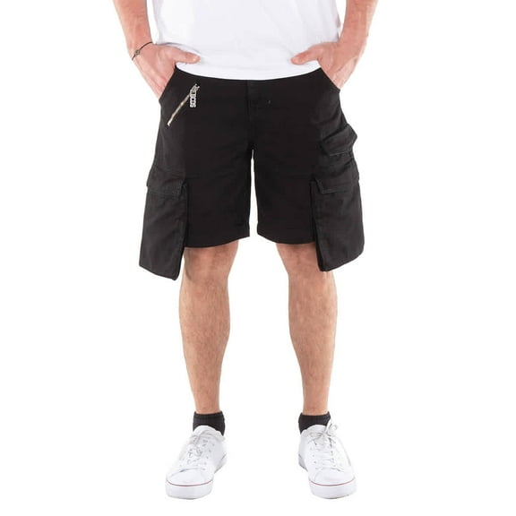 GCDS Ultracargo Mid-Rise Denim Shorts, Waist Size 29"